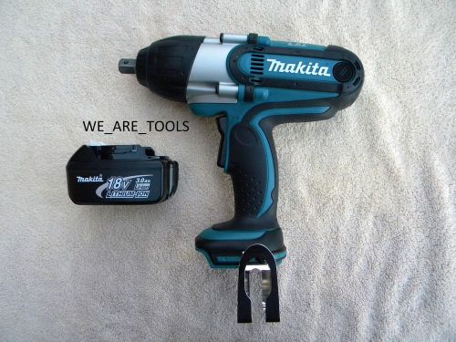 NEW MAKITA CORDLESS 18V BTW450 1/2&#034; IMPACT WRENCH, BL1830 BATTERY 18 VOLT LXT