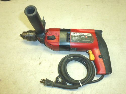 RED HEAD 1/2&#034; VSR HAMMER DRILL, #612 REDI DRILL