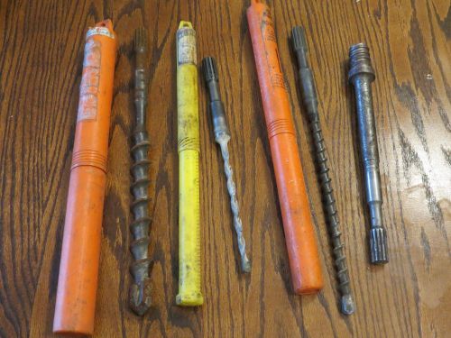 Rotory spline drive bits lot of 4 bits &#034;No Reserve&#034;