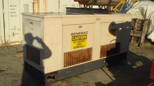 125 KVA Generac Diesel generator, connected for 440-480 volt, enclosed,412 hours