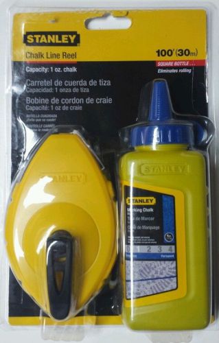 Stanley Chalk Line Reel 100 ft + bonus Chalk Brand New Fast Shipping