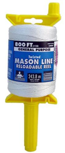 NEW Lehigh Secure Line NST181RL Reloadable Reel Mason Line, 800-Foot