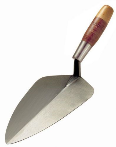 W Rose Brick Trowel 11&#034; Round Heel Pattern Leather Handle 20838