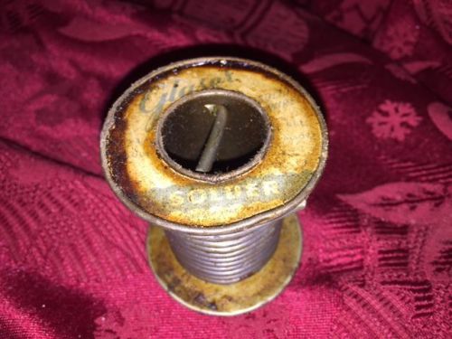 Vintage SOLID Solder SPOOL WIRE PLUMBING GLASER 10.3