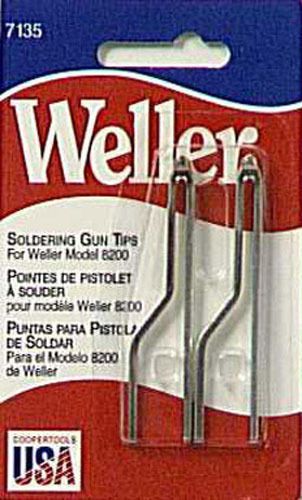 WELLER 7135W Standard Solder Tip Replacement for 8200 Soldering Gun, 2 per Pack