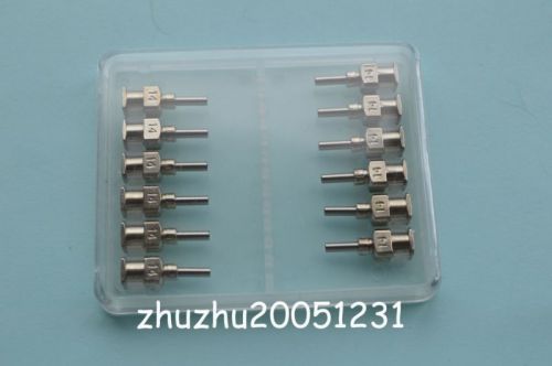 1/4&#034;  14G 24pcs  Blunt Stainless Steel Dispensing Syringe Needle Tips