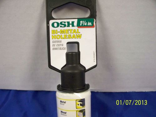 OSH 1 1/4&#034; BI-METAL HOLESAW WITH ARBOR