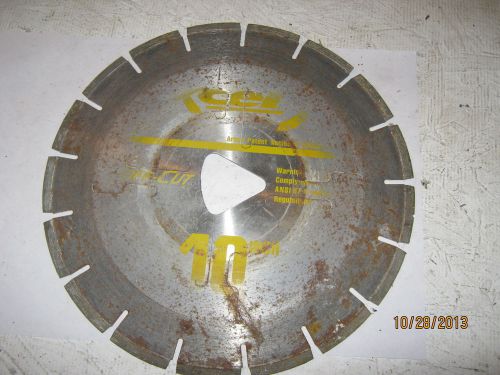 10&#034; CONCRETE SAW BLADE - USED