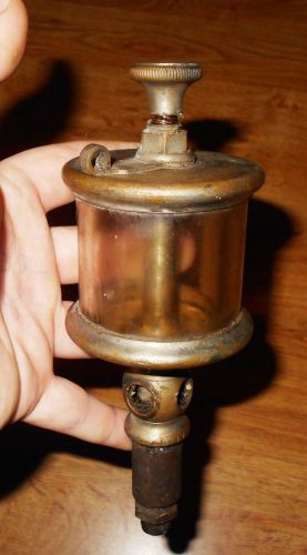 RARE EARLY PRE LUNKENHEIMER CINCINNATI BRASS NO. 4 OILER HIT &amp; MISS ENGINE L@@K!