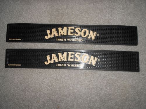 2 JAMESON IRISH WHISKEY RESTAURANT RUBBER BAR MAT RUNNER SET