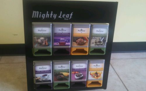 MIGHTY LEAF TEA DISPLAY RACK HOLDS 8 BOXES no  tea included