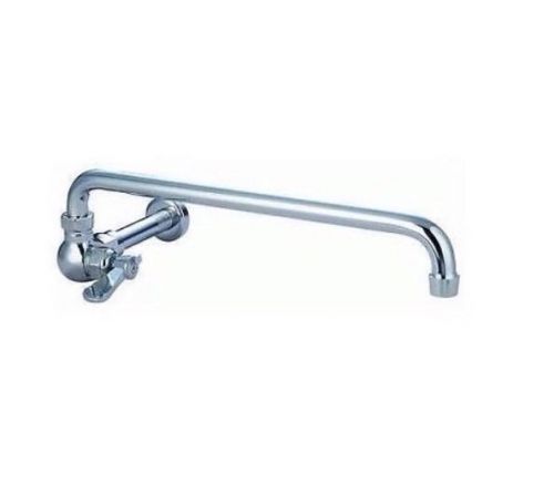 WALL MOUNT MANUAL WOK RANG FAUCET WITH 12&#034; SPOUT