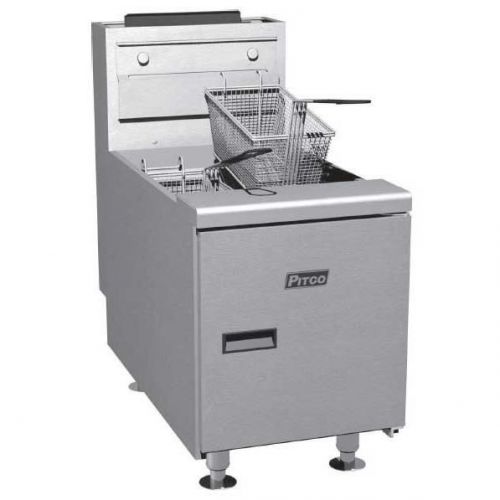 Pitco SGC-S Gas Solstice Countertop Fryer - 70000 BTU - 35 lb.