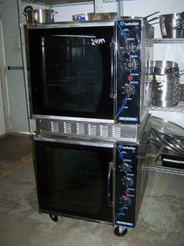 Moffat turbo fan 32 double stack electric convection ovens; model: e32 for sale
