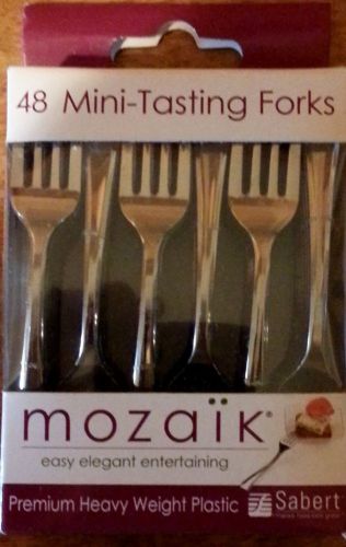 MOZAIK 48 MINI-TASTIG FORKS GREAT PARTY IDEA BRAND NEW N PACKAGE