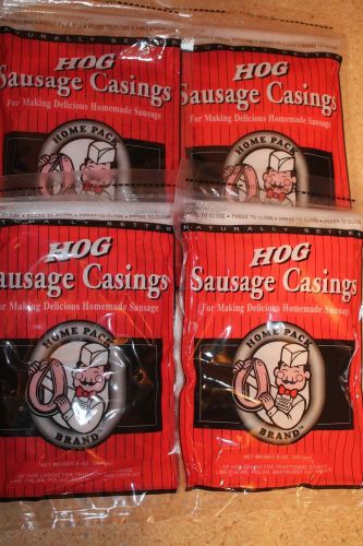 4 - natural hog sausage casings home pack casing stuffer bratwurst stuffing pork for sale