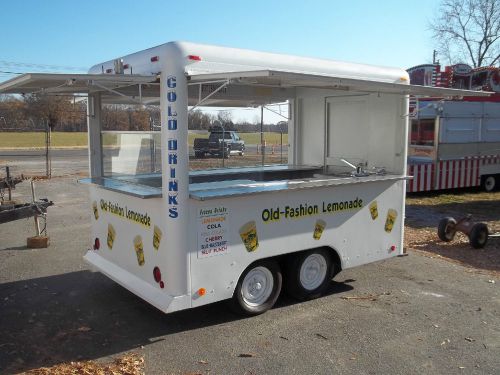 10&#039; CONCESSION TRAILER Colorful &amp; Ready to Go ! Lemonade Drinks *Handy Unit*