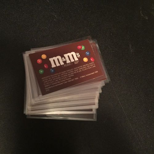 48 laminated VENDING labels M &amp; M Plain