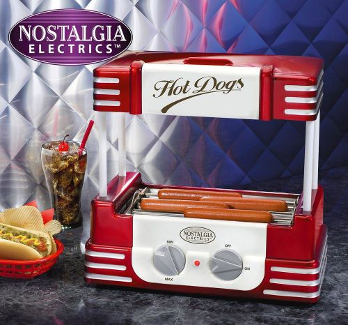 Retro Hot Dogs Roller Maker Bun Warmer Carnivals Ball Games Sausages Breakfast