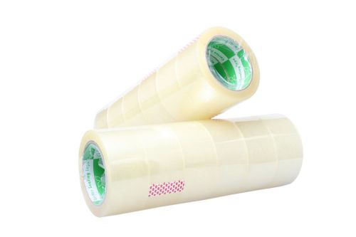 6Rolls Carton Sealing Clear Packing 2 Mil Shipping Box Tape 2&#034;x90Yardsx45Mic