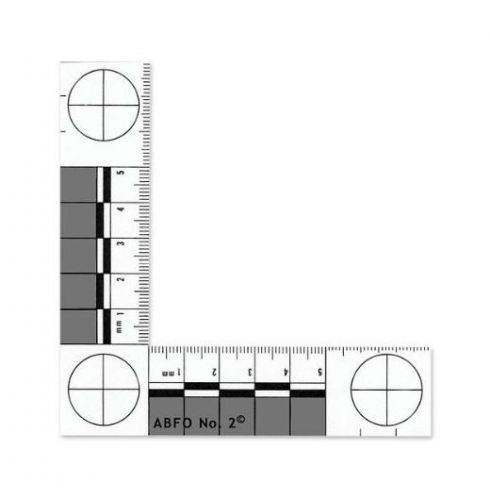 New Armor Forensics Source ABFO No. 2 White And Black Bitemark Scale 6-3875