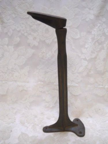 Antique Cast Iron Shoe Last Stand with Baby Shoe Last--Rustic, Primitive-16&#034;