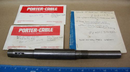 Rockwell Delta 14” Bandsaw lower Wheel Shaft NOS + Extras