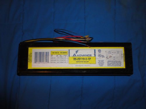 NEW ADVANCE TRANSFORMER RAPID START BALLAST RS-2S110-2-TP RS2S1102TP 120V 60HZ