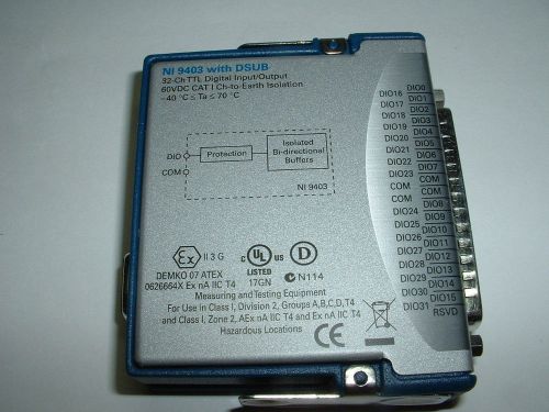 National Instruments NI 9403 5 V/TTL, Bidirectional Digital I/O, 32 Ch Module