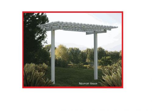 DuraMax Newport Extendable Arbor 6&#039; x 8&#039; Vinyl Pergola -81511