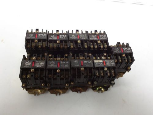 LOT OF 9 Allen Bradley Bulletin 700 Type N AC Relay A-B 700-N400A1