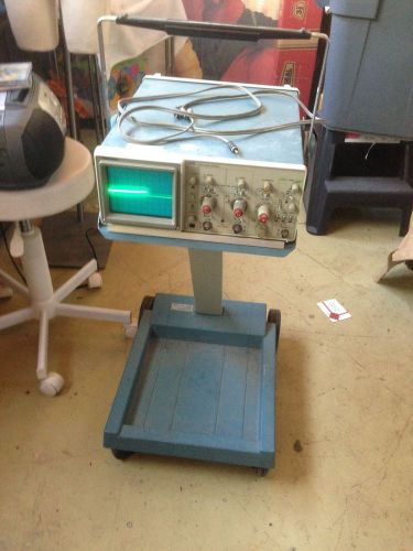 Tektronix 2213 60Mhz 2CH Oscilloscope &amp; Tektronix K212 Portable Cart