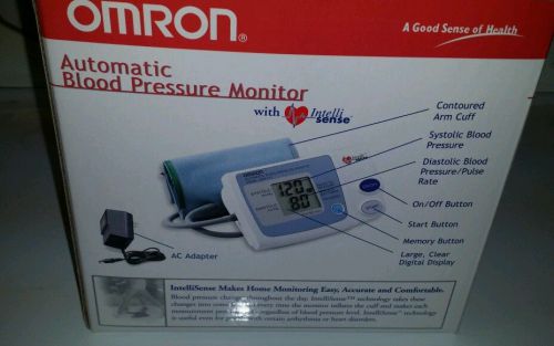 OMRON Automatic Blood Pressure Monitor Model HEM-711AC Arm Cuff AC Adapter EUC
