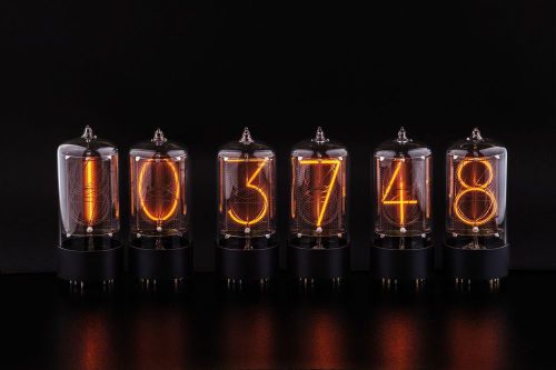 set of 6pcs Handcrafted Nixie Tubes - Large 50mm numbers (2&#034;), Z568M size