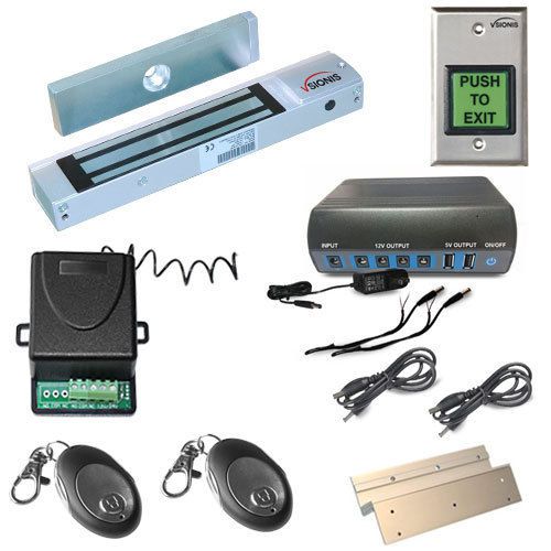 FPC-5215-VS Battery Backup Inswinging Door Access 300lb Electromagnetic lock kit