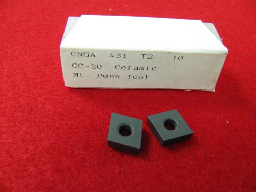 10 ea chelsea ceramic inserts cnga 431t2 cc20 for sale