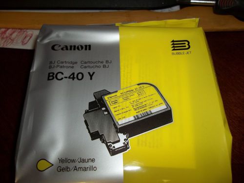 NEW CANON BC-40 Y  Bubble Jet Printer INK CARTRIDGE