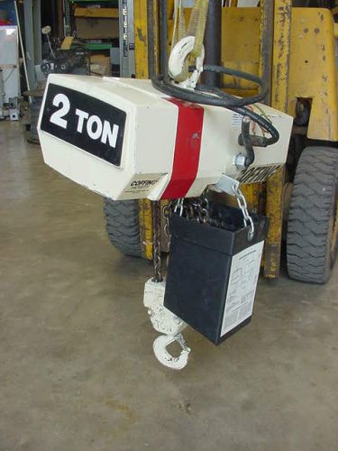 2 ton coffing chain hoist mod ec4006 230-460 3 p  10&#039; lift for sale