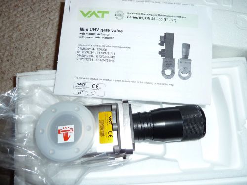 **NEW** VAT 01032-UE01-0001 VACUUM GATE VALVE MINI MONOVAT DN 40 SERIES F 01