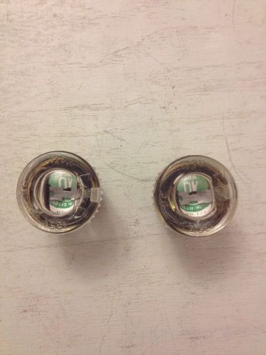 Plug Fuse (2) Eagle OK 125V 30A Amp MH-103 Industrial Antique Home Glass Top