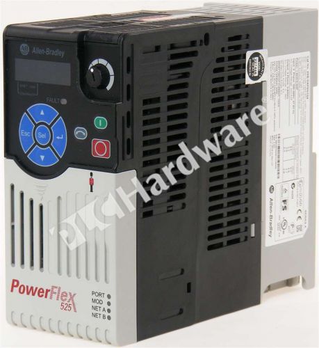 Allen Bradley 25B-D4P0N104 /A PowerFlex 525 AC Drive 480V 1.5kW 2HP Qty