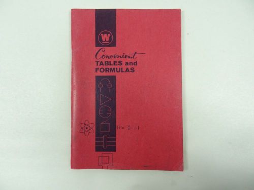 Westinghouse Convenient Tables &amp; Formulas Booklet Charter 23