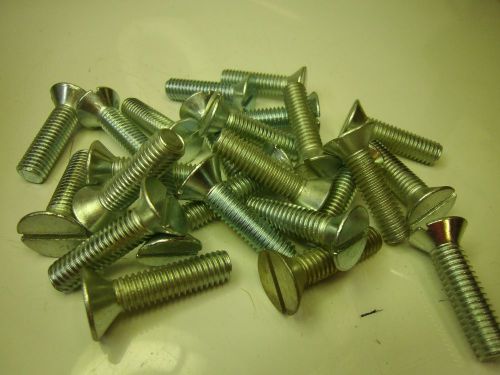 3/8-16 x 1-1/2 Flat Head Machine Screws Zinc Plated (qty 25) #J55018