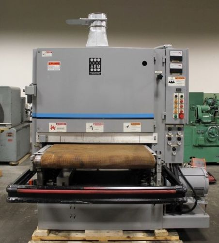 #502-37 wood aem 37&#034; dual head belt grinder / sander (new 1999) for sale