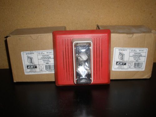 Integrity Horn/Strobe,757-3A-T, 24V DC/CC RED