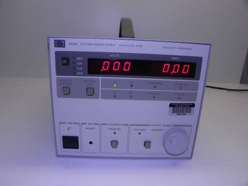 HP/Agilent 6038A System Autoranging dc Power Supply, 60V, 10A