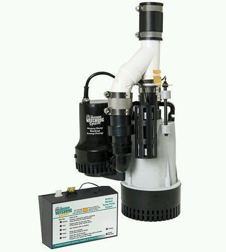 Basement Watchdog BW4000 BIG COMBO 1/2HP Primary BackUp Sump Pump System *NEW !