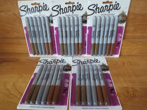 30 ct (5 Packs of 6) Sharpie Metallic Permanent Marker #010