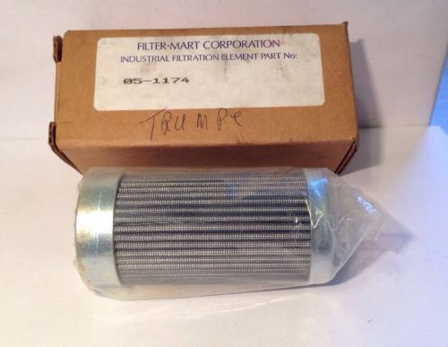 Filter Mart Industrial Filtration Element Part Number 05-1174 NEW NOS