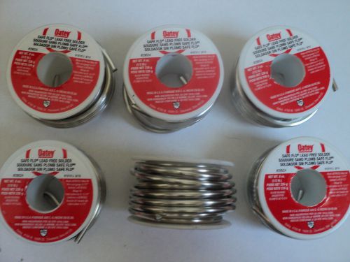 LOT OF 6 EA. 1/2# ROLLS OATEY #29024 SAFE FLO LEAD FREE SOLDER